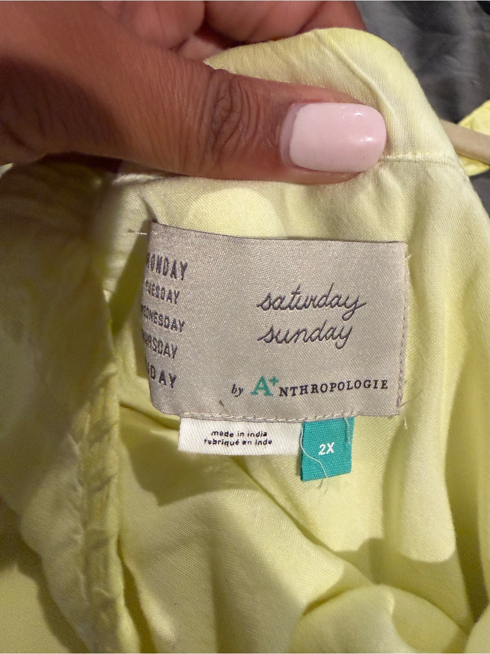 Anthropologie Pale Yellow Tiered Maxi Dress - Picture 4 of 5